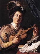 LIEVENS, Jan The Violin Player sg oil painting